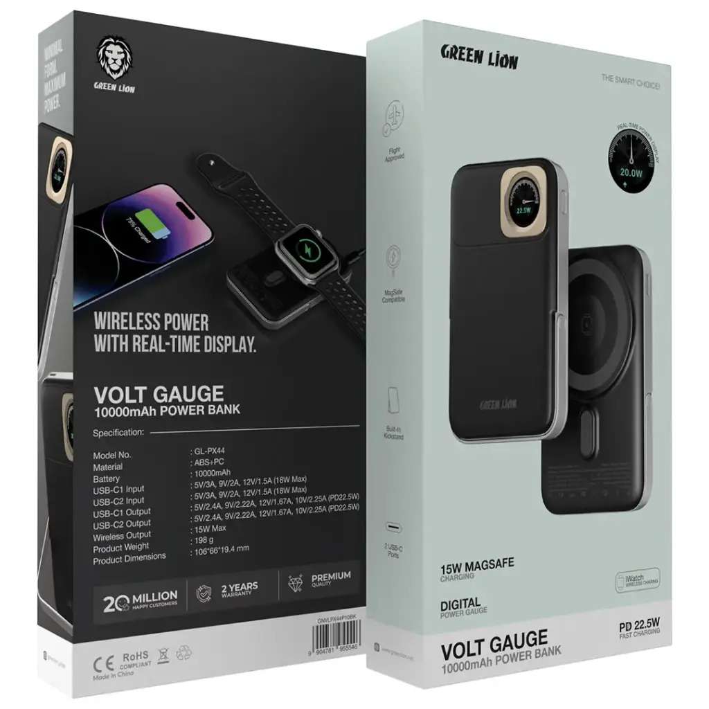 Green Lion Volt Gauge 10000mAh PD 22.5W Power Bank Price in Kenya
